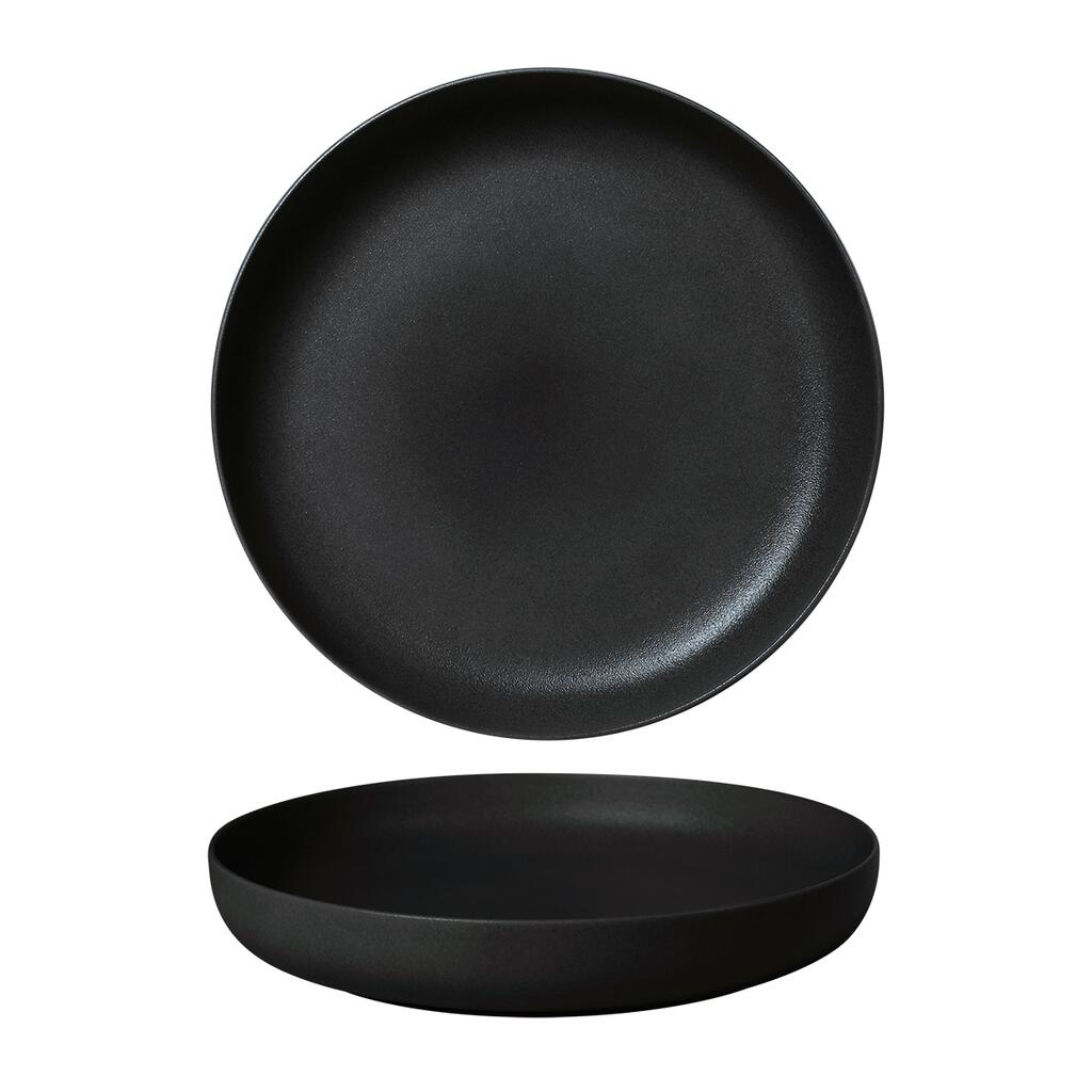 Тарелка с бортом d 21,5 см h3,5 см 500 мл Black Sand Noble [4]