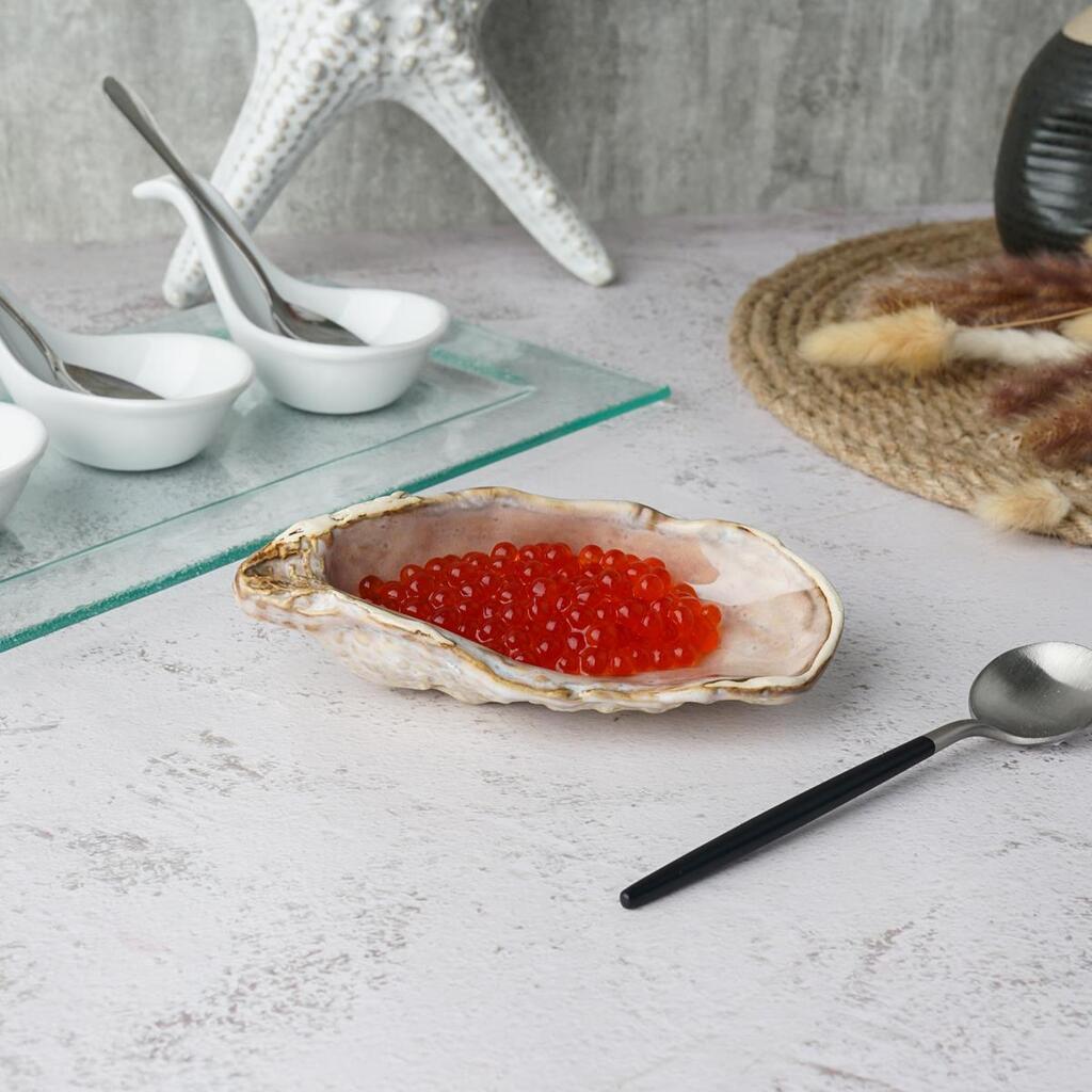 Блюдо для подачи 12,6*6,6 см h3,2 см 15 мл емкость для закусок Pearl Shell Frutti di Mare P.L. [1]
