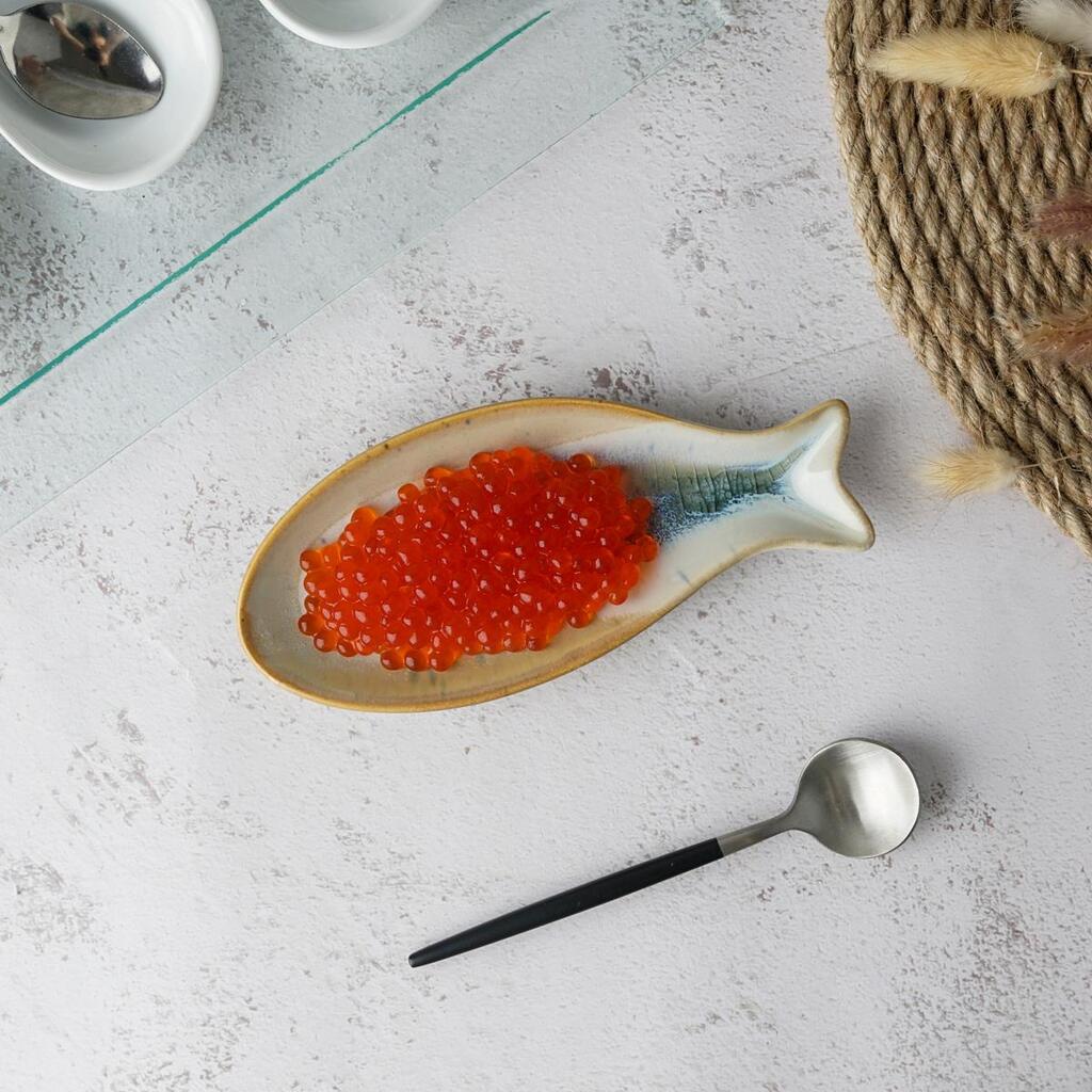 Блюдо для подачи 15,6*6,6 см h1,5 см емкость для закусок Fish Pearl Blue Frutti di Mare P.L. [1]