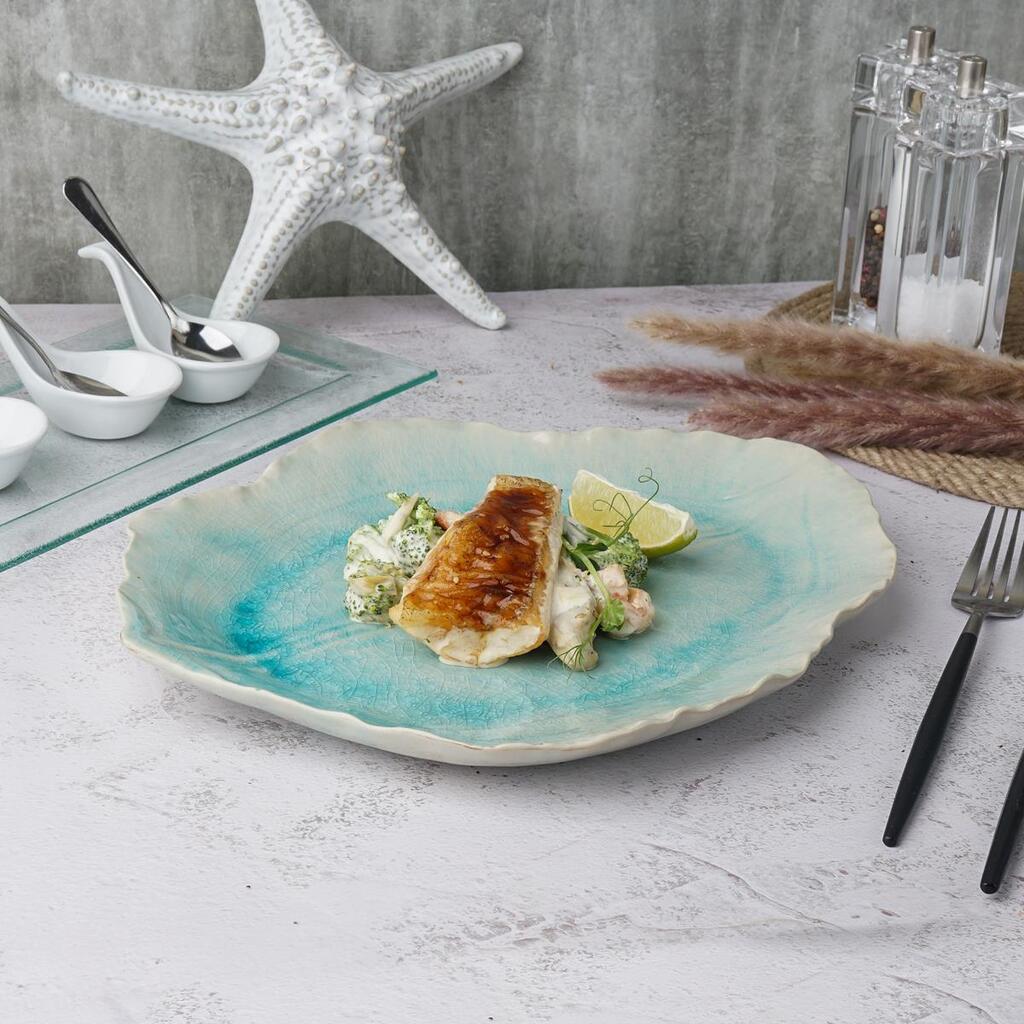 Блюдо для подачи 30,5*25 см h3 см Sea Blue Frutti di Mare P.L. [1]