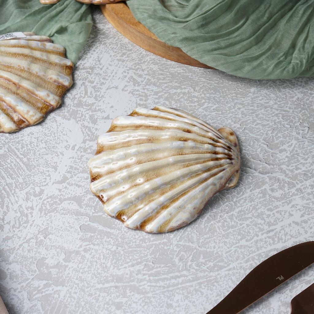 Блюдо для подачи 13*12 см h3 см 50 мл емкость для закусок Pearl Shell Frutti di Mare P.L. [1]