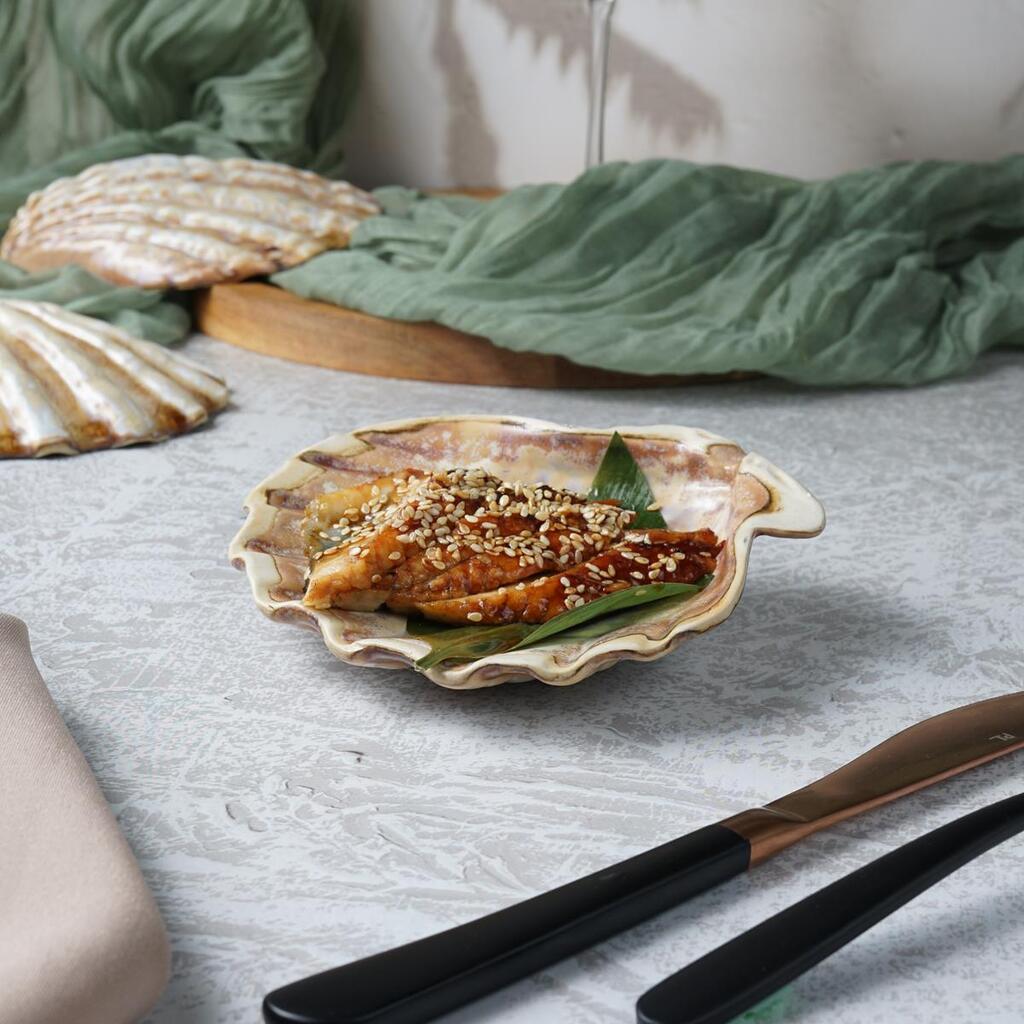 Блюдо для подачи 13*12 см h3 см 50 мл емкость для закусок Pearl Shell Frutti di Mare P.L. [1]
