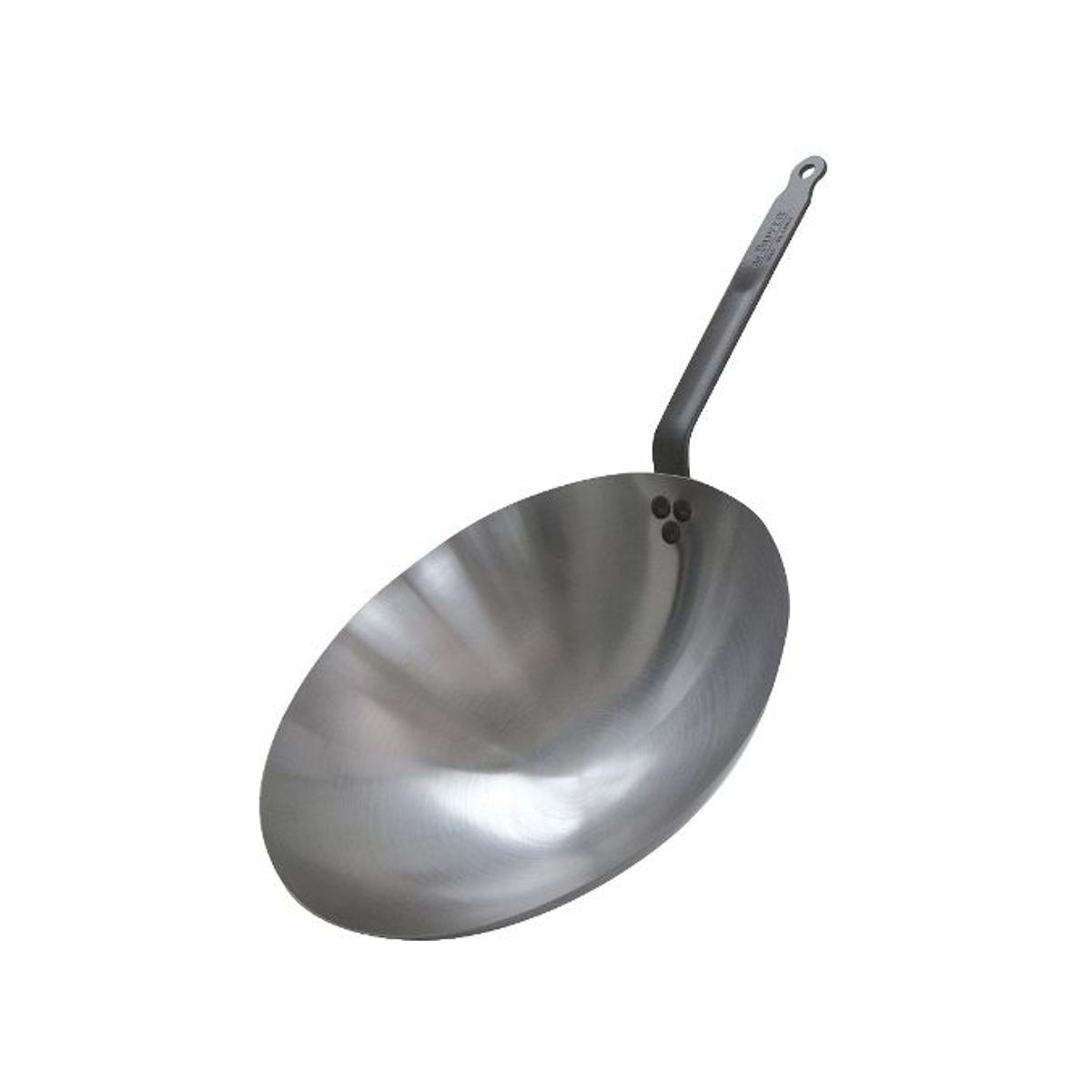 Сковорода Wok d=35,5 см. h=9 см. белая сталь (индукция) Сarbone plus De Buyer /1/3/