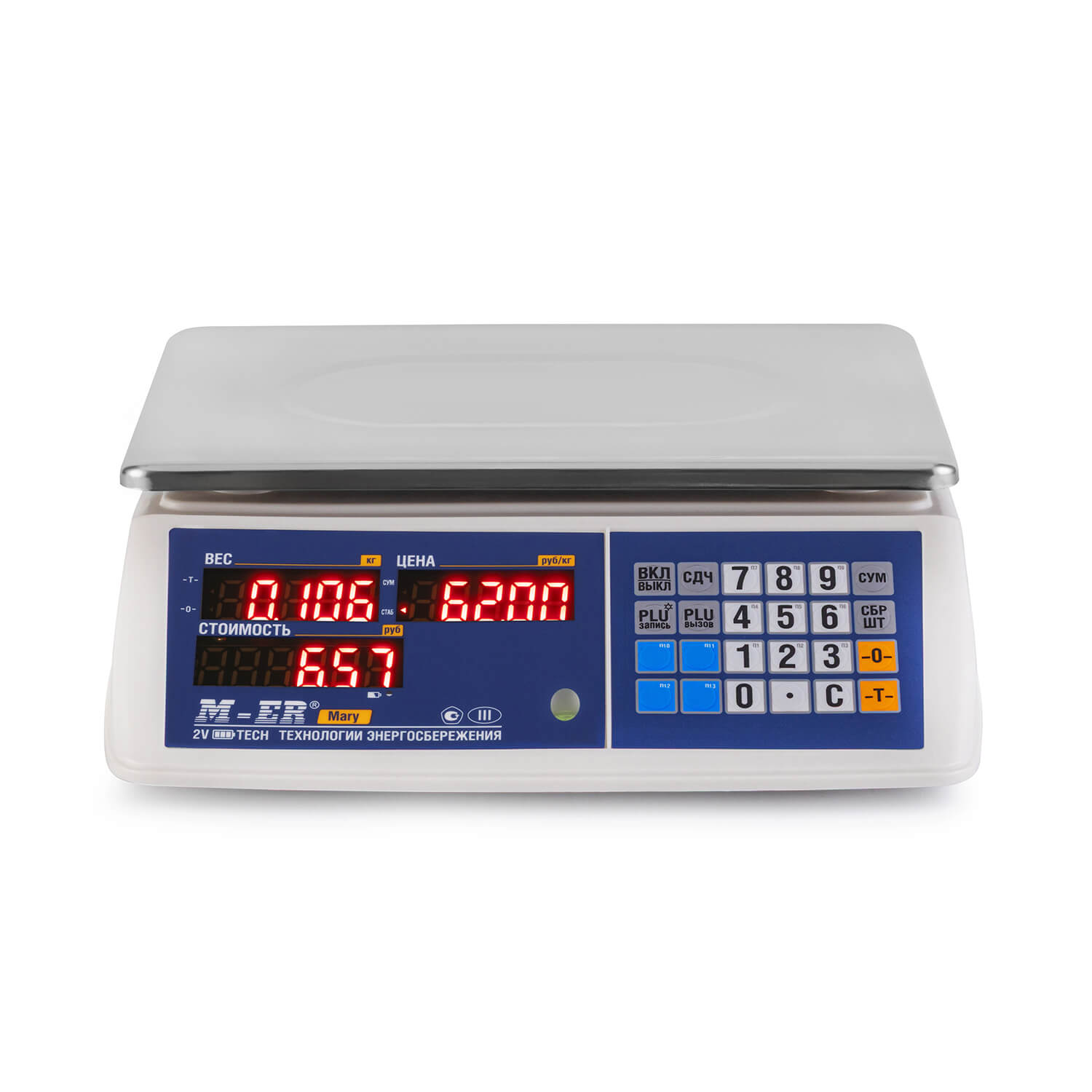 Торговые настольные весы M-ER 223 AC-15.2 "Mary" LED