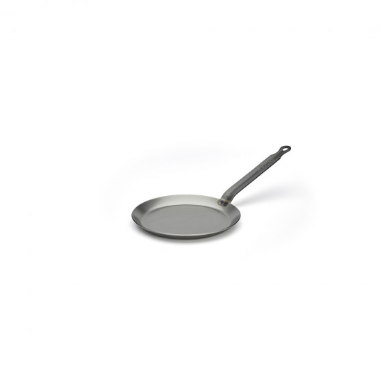 Сковорода для блинов d=18 см. h=1,5 см. 0,35 л. белая сталь (индукция) Carbone Steel De Buyer /1/5/