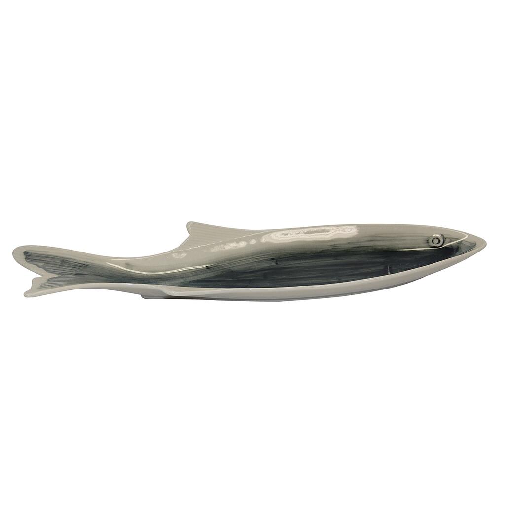 Блюдо овальное 47*15 см h3,5 см Рыба Gray Fish Frutti di Mare P.L. [1]